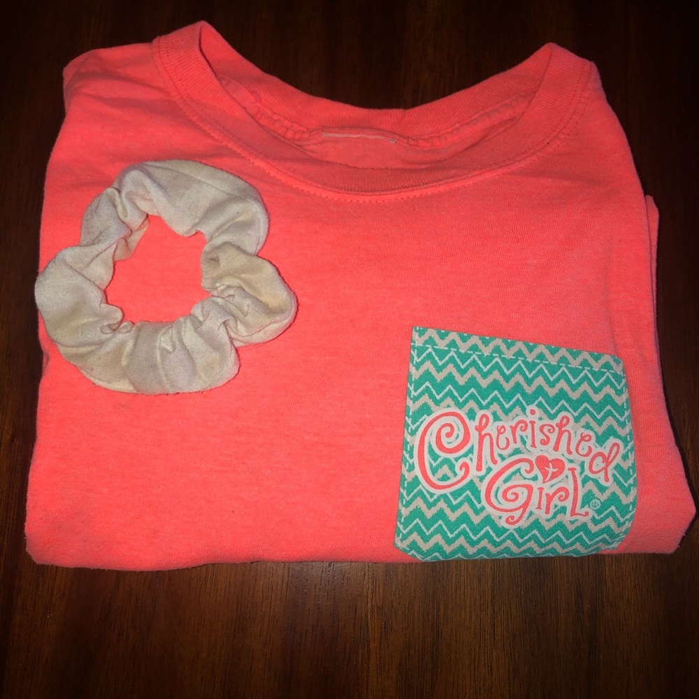 coral cherished girls short sleeved tee